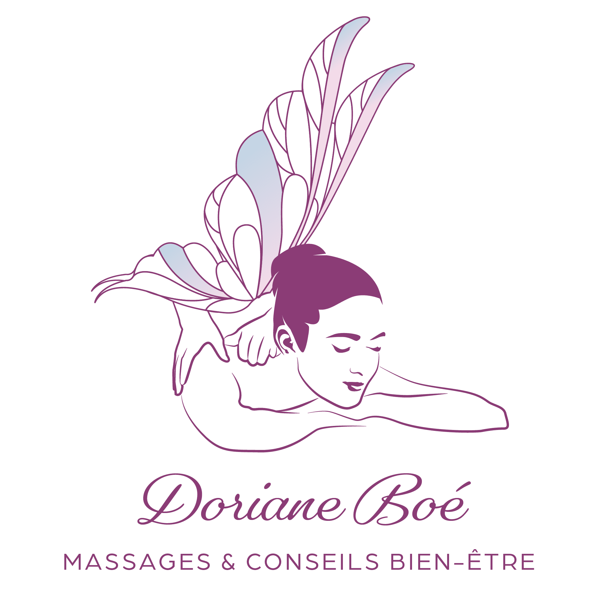 Logo Doriane Boé massages et conseils bien-être à Revel